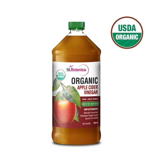 St.Botanica USDA Organic Apple Cider Vinegar With Mother (500ml)