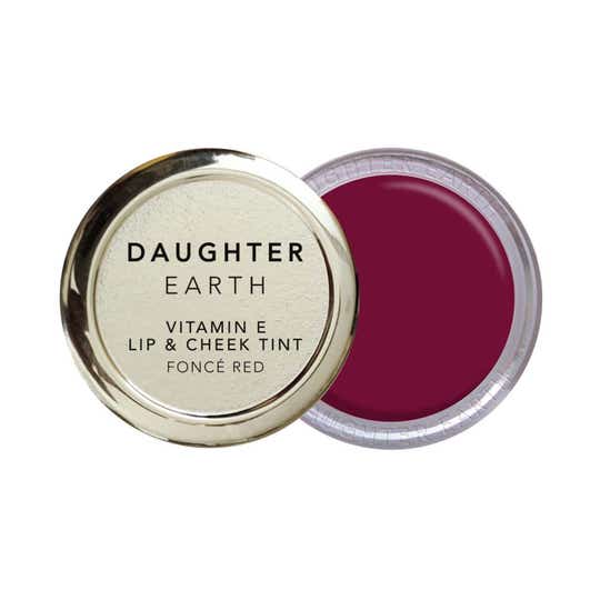 DAUGHTER EARTH Vitamin E Lip & Cheek Tint - Fonce Red (4.5 g)