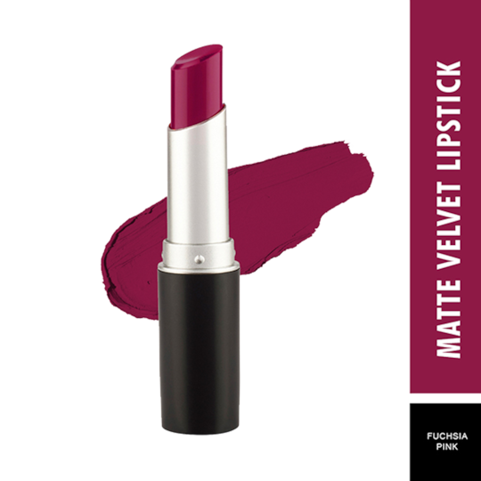 Swiss Beauty Smooth Velvet Matte Lipstick - 312 Fuchsia Pink (3.2g)