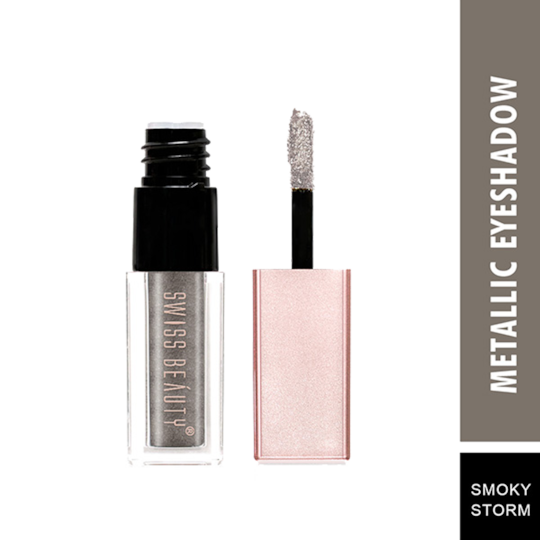 Swiss Beauty Metallic Liquid Eyeshadow - 04 Smoky Storm (3ml)