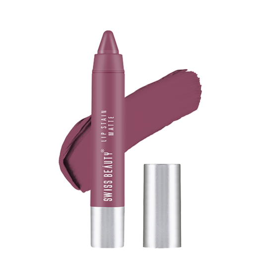 Swiss Beauty Lip Stain Matte Lipstick - Pink Blossom (3.4g)