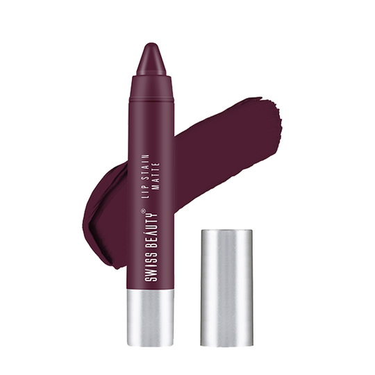Swiss Beauty Lip Stain Matte Lipstick - Berry (3.4 g)