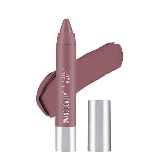 Swiss Beauty Lip Stain Matte Lipstick - Hot Nude (3.4g)