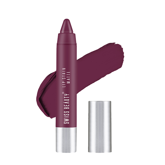 Swiss Beauty Lip Stain Matte Lipstick - Velvet Maroon (3.4 g)
