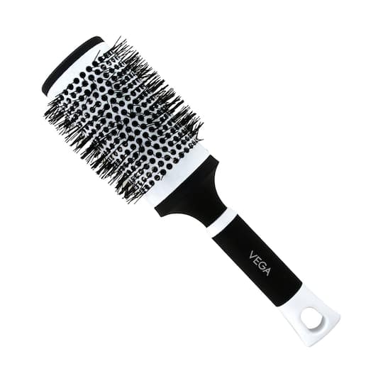 Vega Hot Curl Brush for Hair Styling Drying and Add Volume for Men & Women Large (H1-PRL) (140 g)