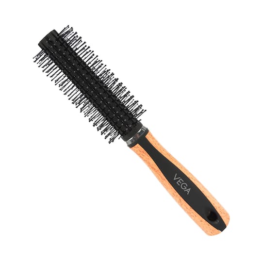 Vega Round Hair Brush for Adding Curls & Volume in Hair for Men and Women (H6-RB) (103 g)