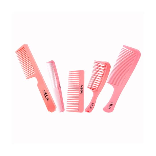 Vega Hair Comb Set Pack of 6 India's No.1 Hair Comb Brand for Men and Women (HCS-03) (161 g)