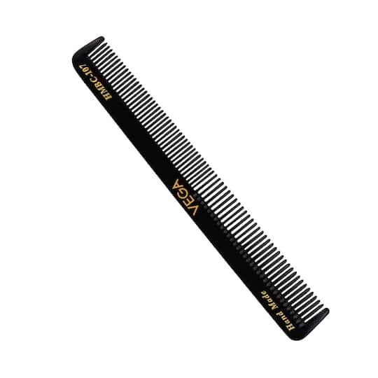 Vega Handmade Slim General Grooming Hair Comb for Men and Women Black (HMBC-107) (17 g)