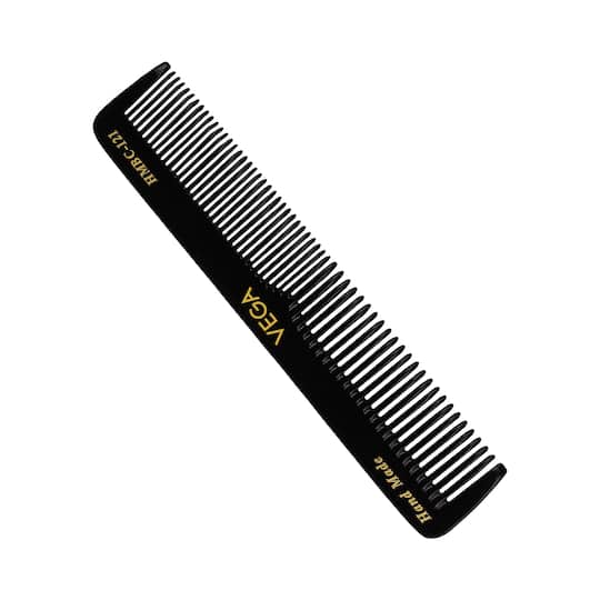 Vega Graduated Dressing Hair Comb for Men and Women Black Handmade (HMBC-121) (24 g)