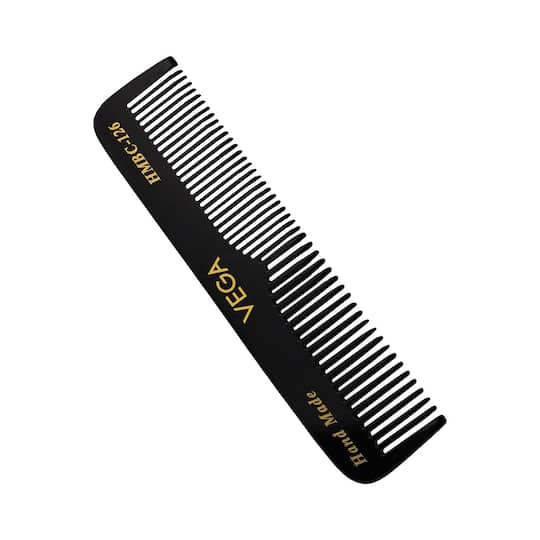 Vega Handmade Pocket Hair Comb for Men and Women Black (HMBC-126) (18 g)