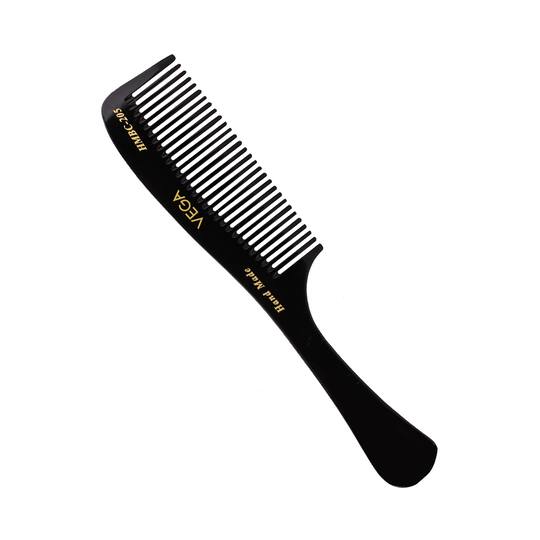 Vega Handmade Grooming Hair Comb for Men and Women Black (HMBC-205) (33 g)