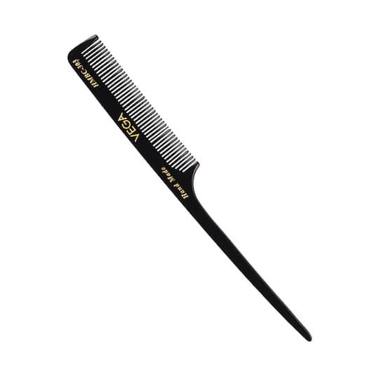 Vega Tail Hair Comb Handmade India's No.1 Hair Comb Brand for Women Black (HMBC-303) (18 g)