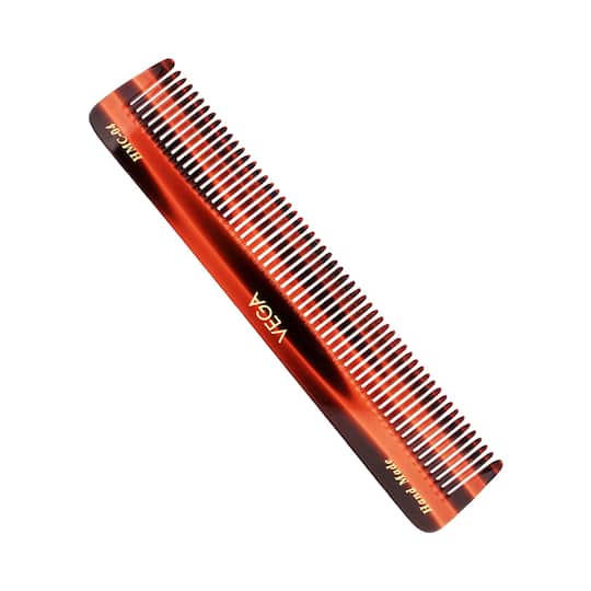 Vega Handmade Tortoise Shell All Coarsed Tooth Dressing Hair Comb for Men and Women (HMC-04) (25 g)