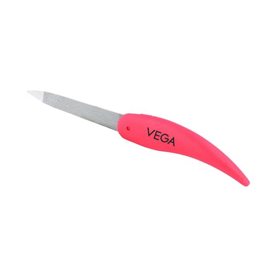Vega Portable and Foldable Nail File for Quality Manicure (Pink) (FNF-01) (14 g)