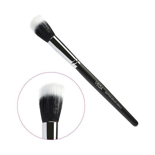 Vega Buffer Brush for Blending of Face Powder Blending Makeup Brush Small (PB-17) (18 g)
