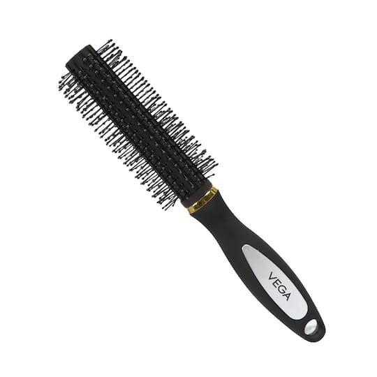 Vega Round Hair Brush for Adding Curls & Volume in Hair for Men & Women Color May Vary (R9-RB)(63 g)