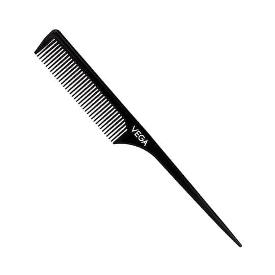 Vega Tail Comb Rat Tail Comb Long Head with Long Tail for Men and Women All Hair Types (1272) (11 g)