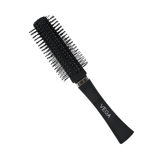 Vega Round Hair Brush for Adding Curls & Volume in Hair for Men and Women (E5-RB N) (112 g)