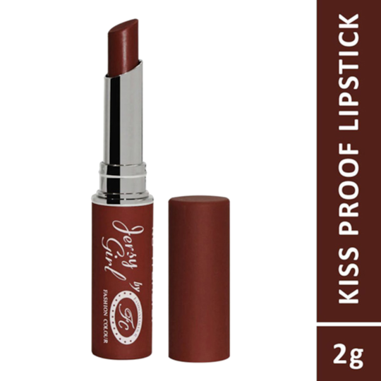 Fashion Colour Jersy Girl Kiss Proof No Transfer Lipstick - 11 Chestnut (2g)
