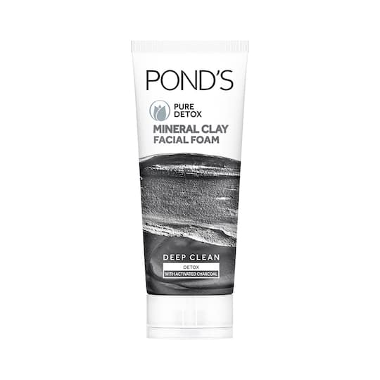 Pond's Pure Detox Mineral Clay Face Wash For Oil Free Instant Glow - (90g)