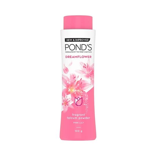 Pond's Dreamflower Fragrant Pink Lily Talc Powder - (100g)