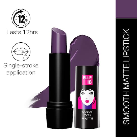 Elle 18 Color Pop Matte Lip Color - W16 Soaked Grape (4.3g)