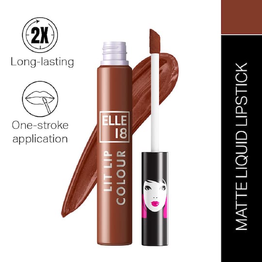 Elle 18 Liquid Lit Lip Color - Nutty Latte (5.6ml)
