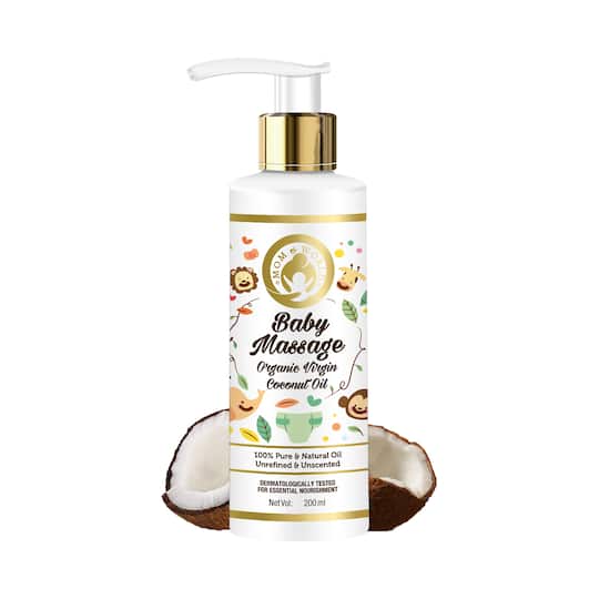 Mom & World Baby Massage Organic Virgin Coconut Oil (200ml)