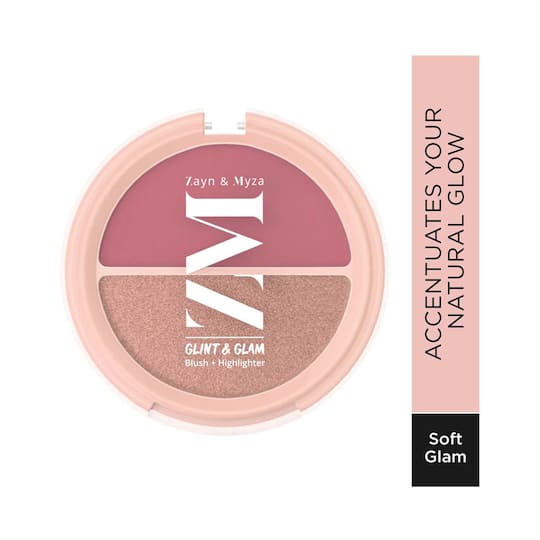 ZM Zayn & Myza Glint & Glam Blush + Highlighter Duo - Soft Glam (8g)