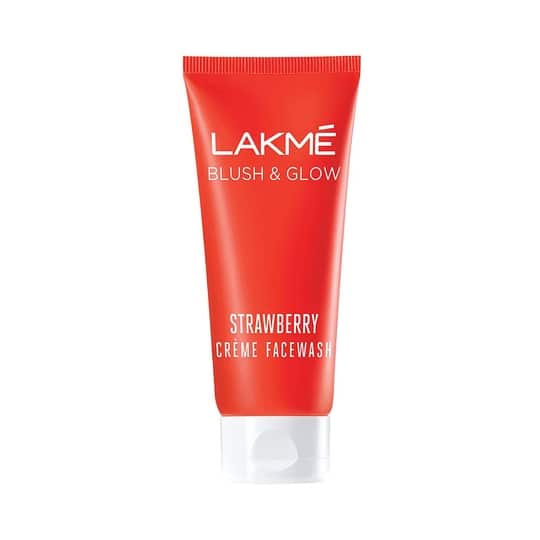 Lakme Blush & Glow Strawberry Creme Face Wash (50g)