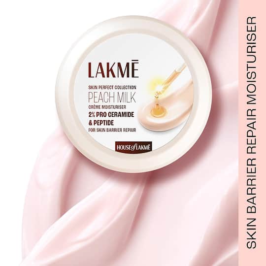 Lakme Peach Pro Ceramide Moisturizer for Dry Skin Normal Skin & Sensitive Skin (50 g)