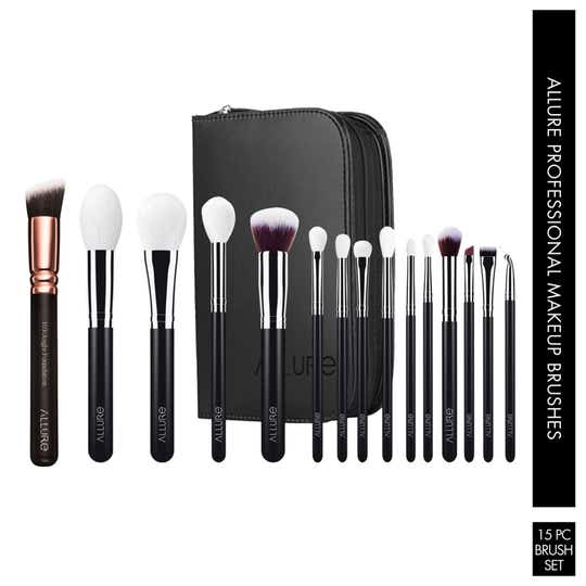 Allure Silver Brushes : SSK-15 - (15Pcs)