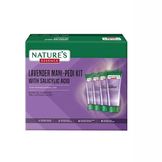 Nature's Essence Lavender Mani-Pedi Kit with Salicylic Acid (400g)