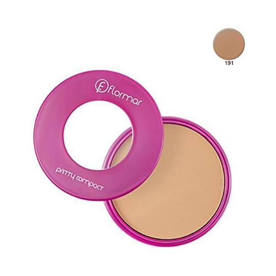 Flormar Pretty Compact Powder - 191 Beige (17g)