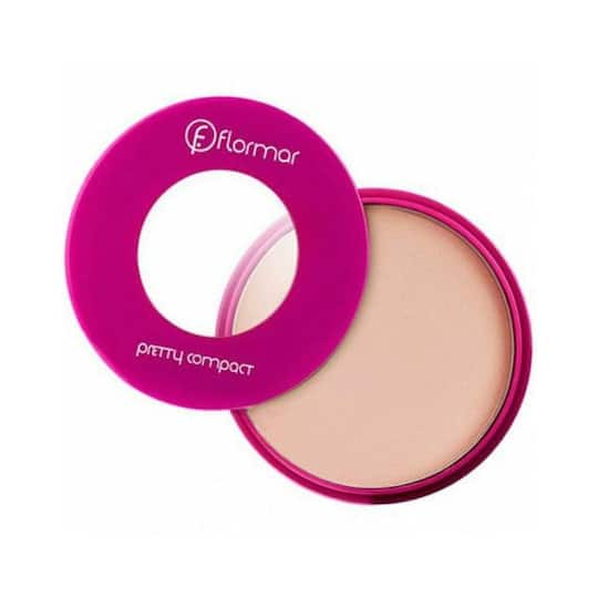 Flormar Pretty Compact Powder - 197 Peachy Cream (17g)