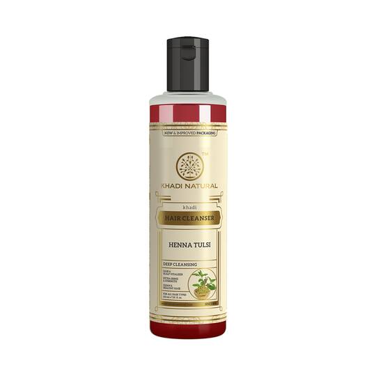 Khadi Natural Henna Tulsi & Hair Cleanser (210ml)