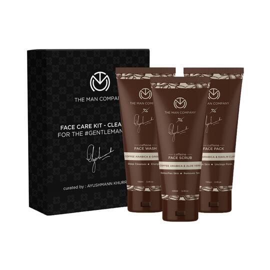 The Man Company Caffeine Face Care Gift Set (3Pcs)