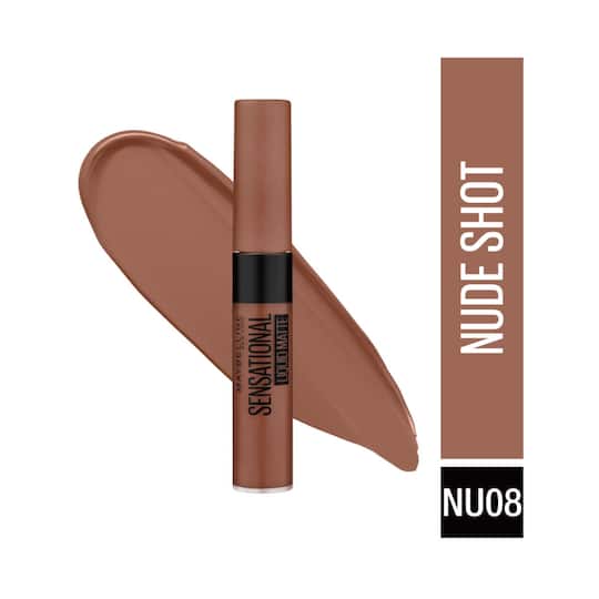 Maybelline New York Sensational Liquid Matte Lipstick - NU08 Nude Shot (7ml)