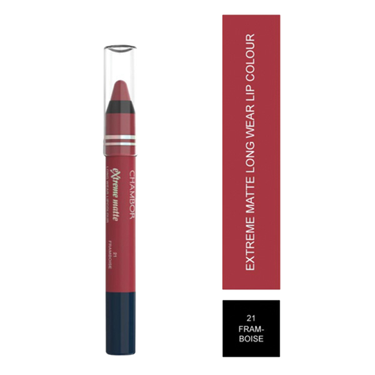 Chambor Extreme Matte Long Wear Lip Colour Make up Les Meringues Collection - Framboise, 21 (2.8g)