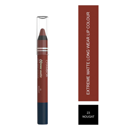 Chambor Extreme Matte Long Wear Lip Colour Make up Les Meringues Collection - Nougat, 23 (2.8g)