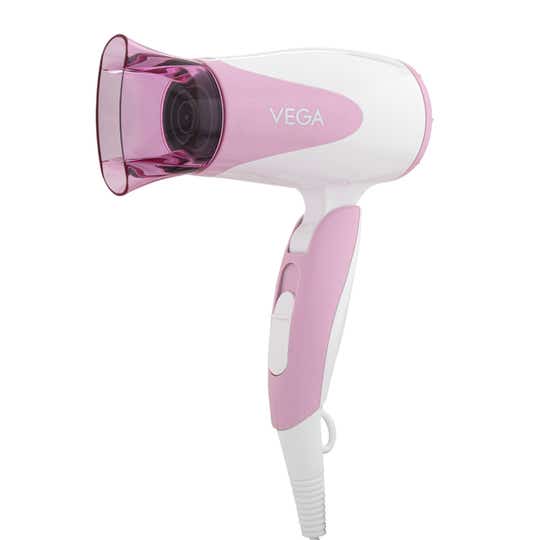Vega Blooming Air Foldable 1000-1200 Watts Hair Dryer for Women (VHDH-05) (Made in India)