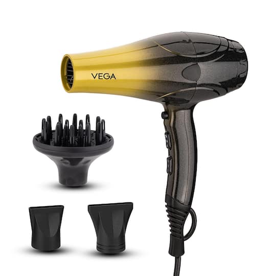 Vega Super Pro 2400W Professional Hair Dryer with Diffuser 2 Nozzle & Travel Pouch (VHDP-04) (549 g)