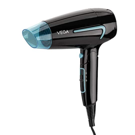 Vega U Style 1600W Foldable Hair Dryer for Women & Men with 2 Speed/3 Heat Settings (VHDH-24)