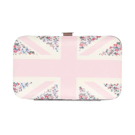 The Vintage Cosmetic Company Pink Flag Manicure Purse