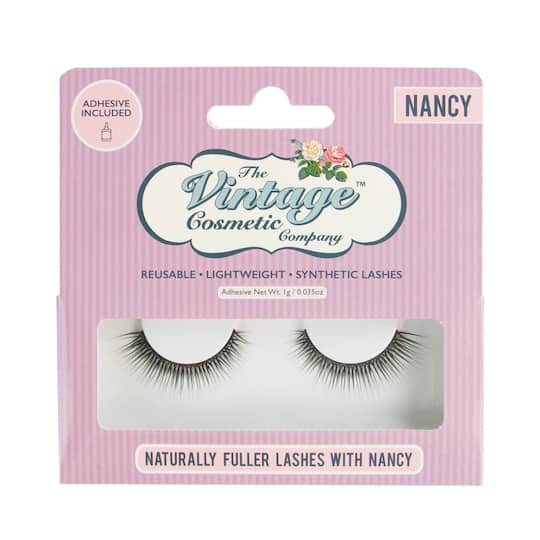 The Vintage Cosmetic Company Nancy Natural False Eyelashes (2Pcs)