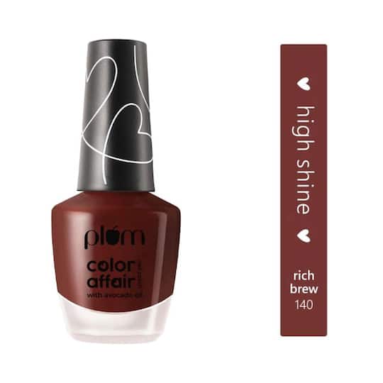 Plum Color Affair Nail Polish - 140 Rich Brew (11ml)