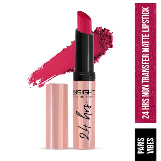Insight Cosmetics Make-Up Essential 24 Hrs Non Transfer Matte Lipstick - 23 Paris Vibes (3g)