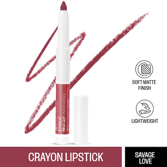 Insight Cosmetics Mega Last Crayon Lipstick - 04 Savage Love (1.3g)