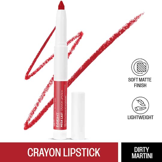 Insight Cosmetics Mega Last Crayon Lipstick - 08 Dirty Martini (1.3g)