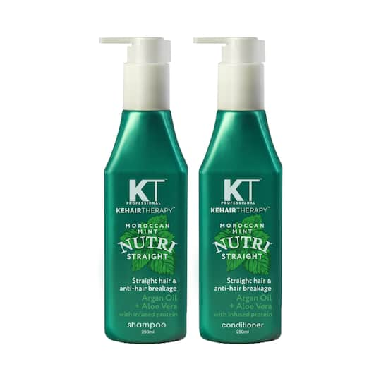 KT Professional Nutri Straight Shampoo & Conditioner Combo - (2Pcs)